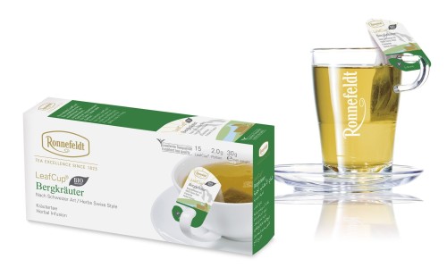 Opakowanie Ronnefeldt Leaf-Cup: Bergkraeuter | szklanka poglądowa
