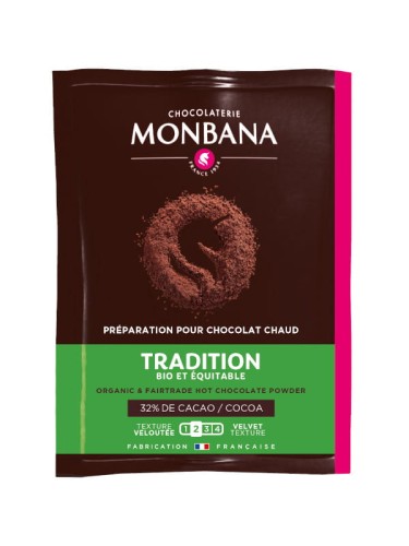 Czekolada organiczna Monbana - min. 32% kakao | saszetka 20g