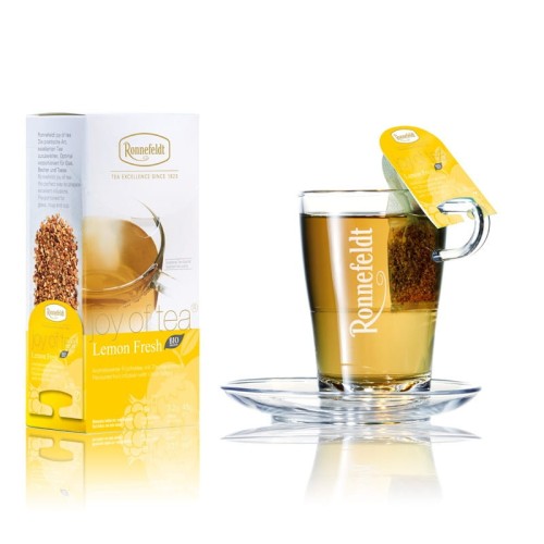 Herbata owocowa Lemon Fresh | seria Joy of Tea | szklanka poglądowa
