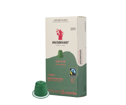 Kapsuły do Nespresso® Hausbrandt Unico Fairtrade | 10 kapsułek