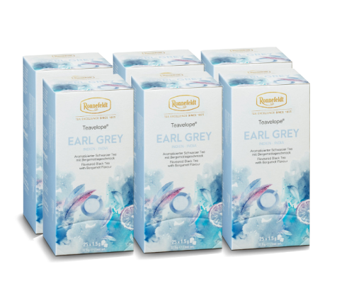 Zestaw 6 opakowań Teavelope Earl-Grey