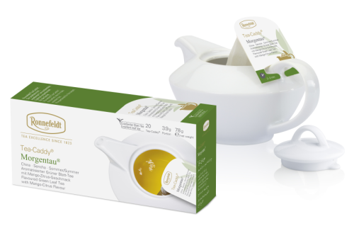 Opakowanie Tea-Caddy Morgentau, zielona herbata, sklep z herbatą